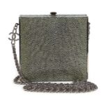 A Chanel shagreen box-clutch, modern,