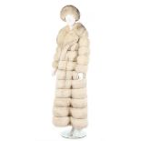 A fine Dicker & Dicker arctic fox coat, with adjustable hem, probably 1970s,