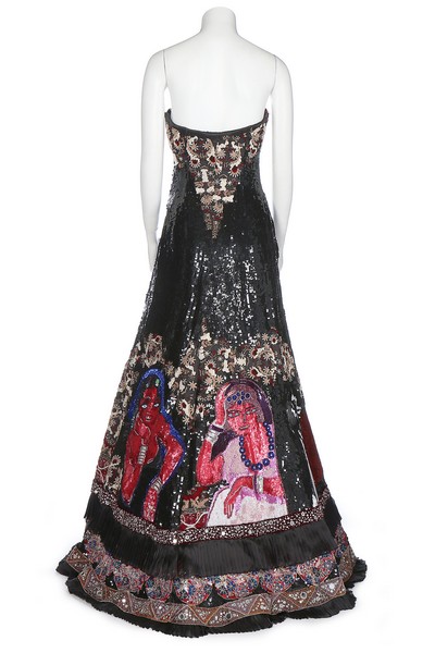 A magnificent Jean-Louis Scherrer by Stephane Rolland sequined and embroidered ball gown, - Image 5 of 9