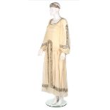 A Jeanne Lanvin couture ivory chiffon bridal gown, Summer, 1925,