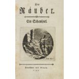 Schiller, Friedrich von Die Räuber. Ein Schauspiel. Frankfurt und Leipzig, o. Dr. [Stuttgart,