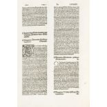 Gregor I., Papst Epistolae. [Augsburg, G. Zainer, nicht nach 1476]. Erste und einzige Inkunabel-