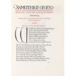Goethe, Johann Wolfgang von Faust. Eine Tragoedie. 2 Bde. Hammersmith, Doves Press 1906-10.