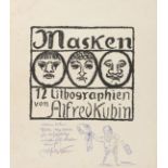 Kubin, Alfred Masken. Berlin, Rembrandt 1924. Signierte Ausgabe dieser seltenen Graphikfolge von