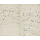 Fontane, Theodor (1819-1898) Eigenhändiger Brief mit Unterschrift. [Berlin], 17. August 1851. 4