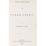 Poe, Edgar Allen The Raven and Other Poems. New York, Wiley & Putnam 1845. Erste Ausgabe einer der