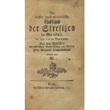 Sumarokov, Alexander Der erste und wichtigste Aufstand der Strelizen in Moskau, im Jahre 1682 im