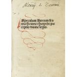 Henricus de Herp Speculum aureum decem praeceptorum Dei. Basel, Johann Froben 1496. Bekanntes Werk