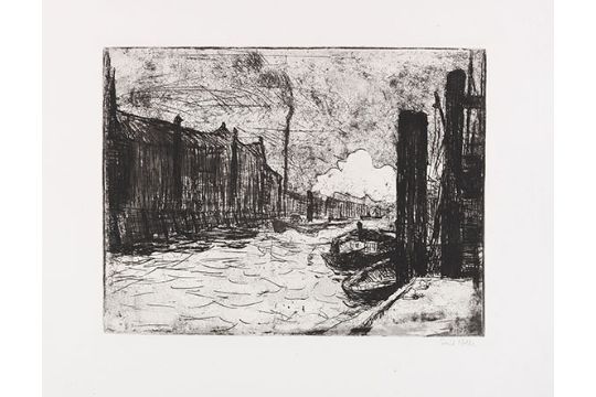 Emil Nolde 1867 Nolde/Nordschleswig - 1956 Seebüll/Schleswig-Holstein Hamburg. Freihafen. 1910/1919.