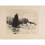 Emil Nolde 1867 Nolde/Nordschleswig - 1956 Seebüll/Schleswig-Holstein Segler und drei kleine