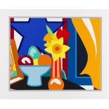 Tom Wesselmann 1931 Cincinnati - 2004 New York Still Life with Blowing Curtain Orange. 1999.