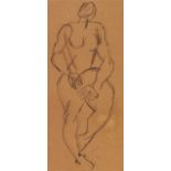 Fernand Léger 1881 Argentan - 1955 Gif-sur-Yvette Nu. 1905. Sepia-Tusche zeichnung. Unten rechts