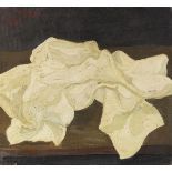 Josef Scharl 1896 München - 1954 New York Gefaltetes weißes Tuch. 1933. Öl auf Leinwand. Nicht bei