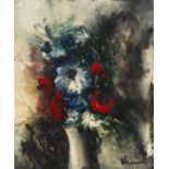 Maurice de Vlaminck 1876 Paris - 1958 Rueil-la-Gadelière Bouquet de Fleurs. Um 1940. Öl auf