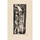 Karl Schmidt-Rottluff 1884 Rottluff bei Chemnitz - 1976 Berlin Mann und Frau im Mondschein. 1917.