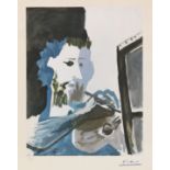 Pablo Picasso 1881 Malaga - 1973 Mougins Le Peintre. 1957. Lichtdruck . Kollotypie nach einem