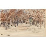 Max Liebermann 1847 Berlin - 1935 Berlin Promenade in Cannes. Ca. 1907. Pastell und