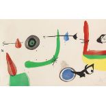 Joan Miró 1893 Barcelona - 1983 Calamajor/Mallorca Deballage II. 1975. Farbaquatinta radierung.