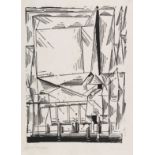 Lyonel Feininger 1871 New York - 1956 New York Gelmeroda. 1920. Holzschnitt. Prasse W 237. Signiert.