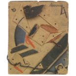 Kurt Schwitters 1887 Hannover - 1948 Ambleside/Westmorland Merzzeichnung. 1919. Assemblage . Karton,