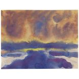 Emil Nolde 1867 Nolde/Nordschleswig - 1956 Seebüll/Schleswig-Holstein Meer mit Wolkenhimmel. Um