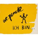 A. R. Penck (d.i. Ralf Winkler) 1939 Dresden - 2017 Zürich Ich bin.. 1988. Künstlerbuch. 6 Blatt