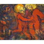 Emil Nolde 1867 Nolde/Nordschleswig - 1956 Seebüll/Schleswig-Holstein Spielende Kinder. 1938/1945.