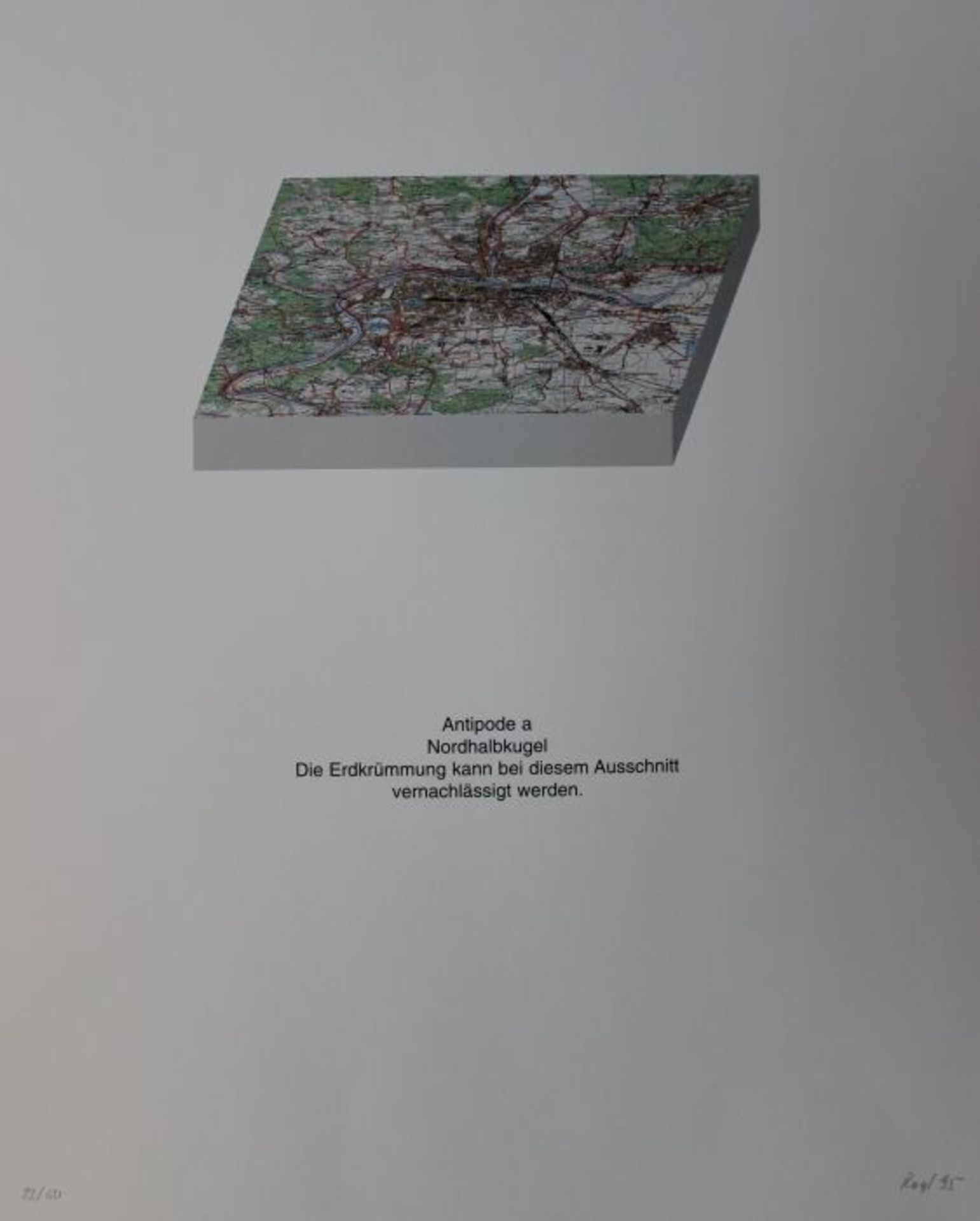 Paar Farboffsets - Alexander Rogl (1952 Regensburg) "Antipode a und b", Bleistiftsignatur, datiert