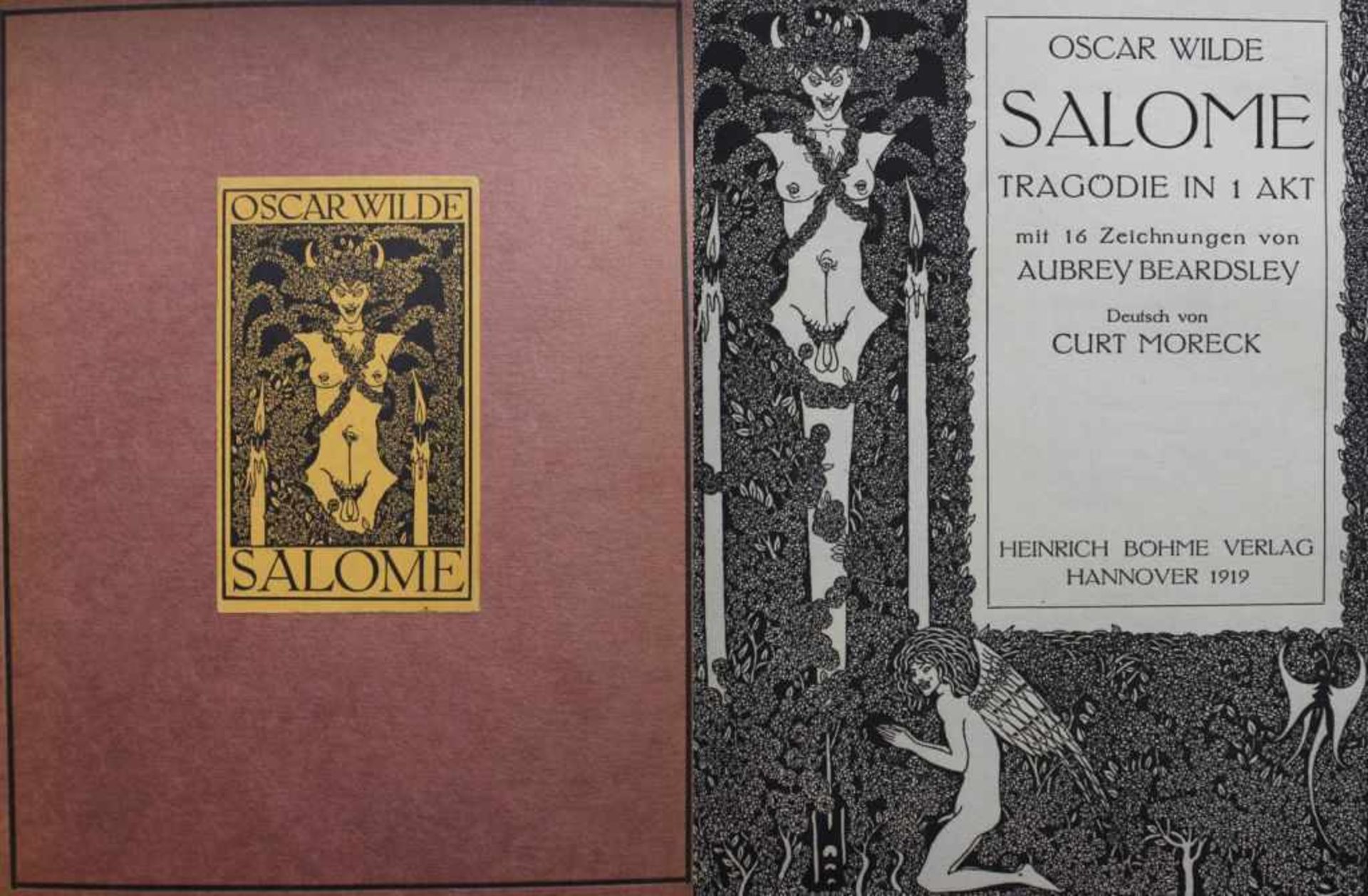 Buch - Oscar Wilde "Salome" Tragödie in 1 Akt mit 16 Zeichnungen von Aubrey Beardsley, Deutsch von