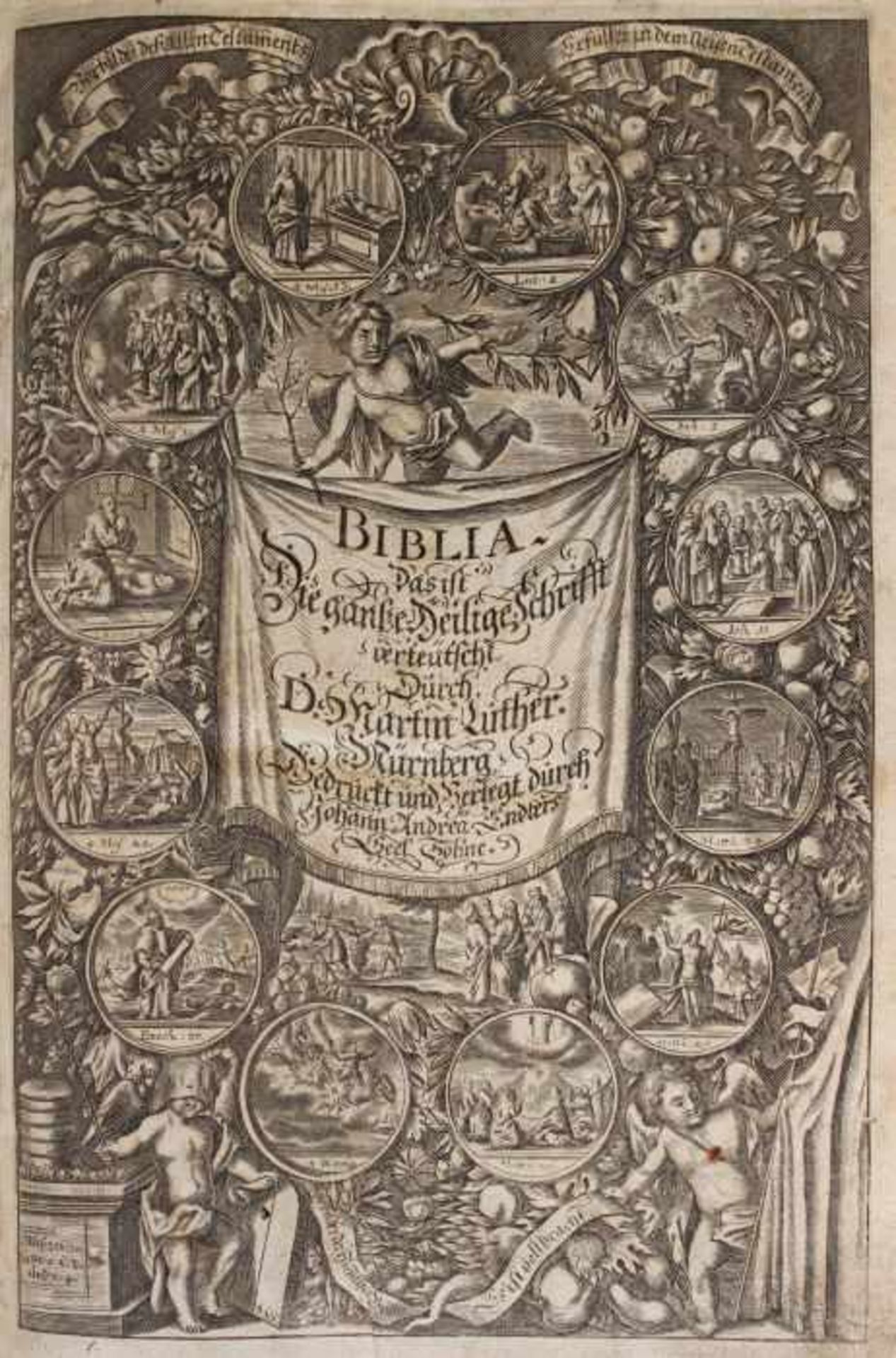 Buch - deutsch um 1700 "Biblia - Die gantze heilige Schrift des Alten und Neuen Testaments, wie