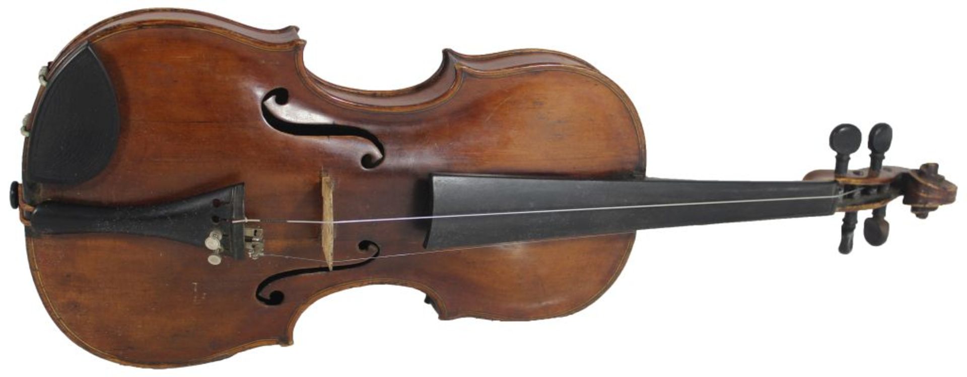 Antike Geige aus dem 19.Jahrhundert Brandstempel David Hopf (Geigenbauer-Dynastie im sächsischen