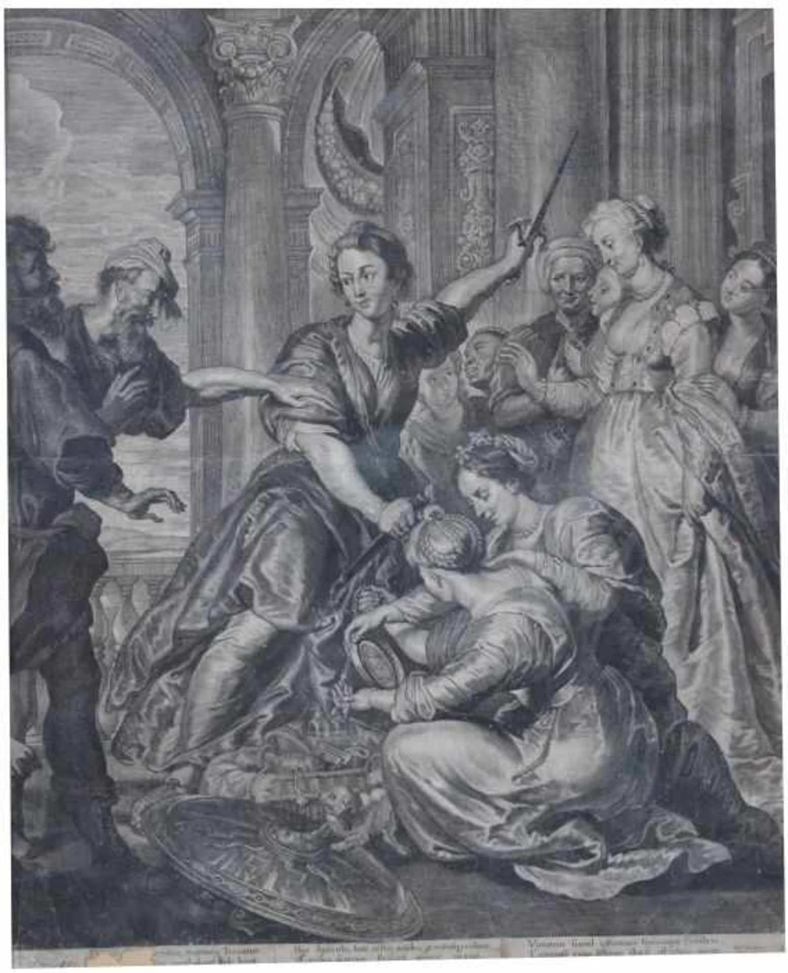 Kupferstich - Cornelis Visscher (Haarlem 1619/1629 - 1658/52) "Achilles at the Court of