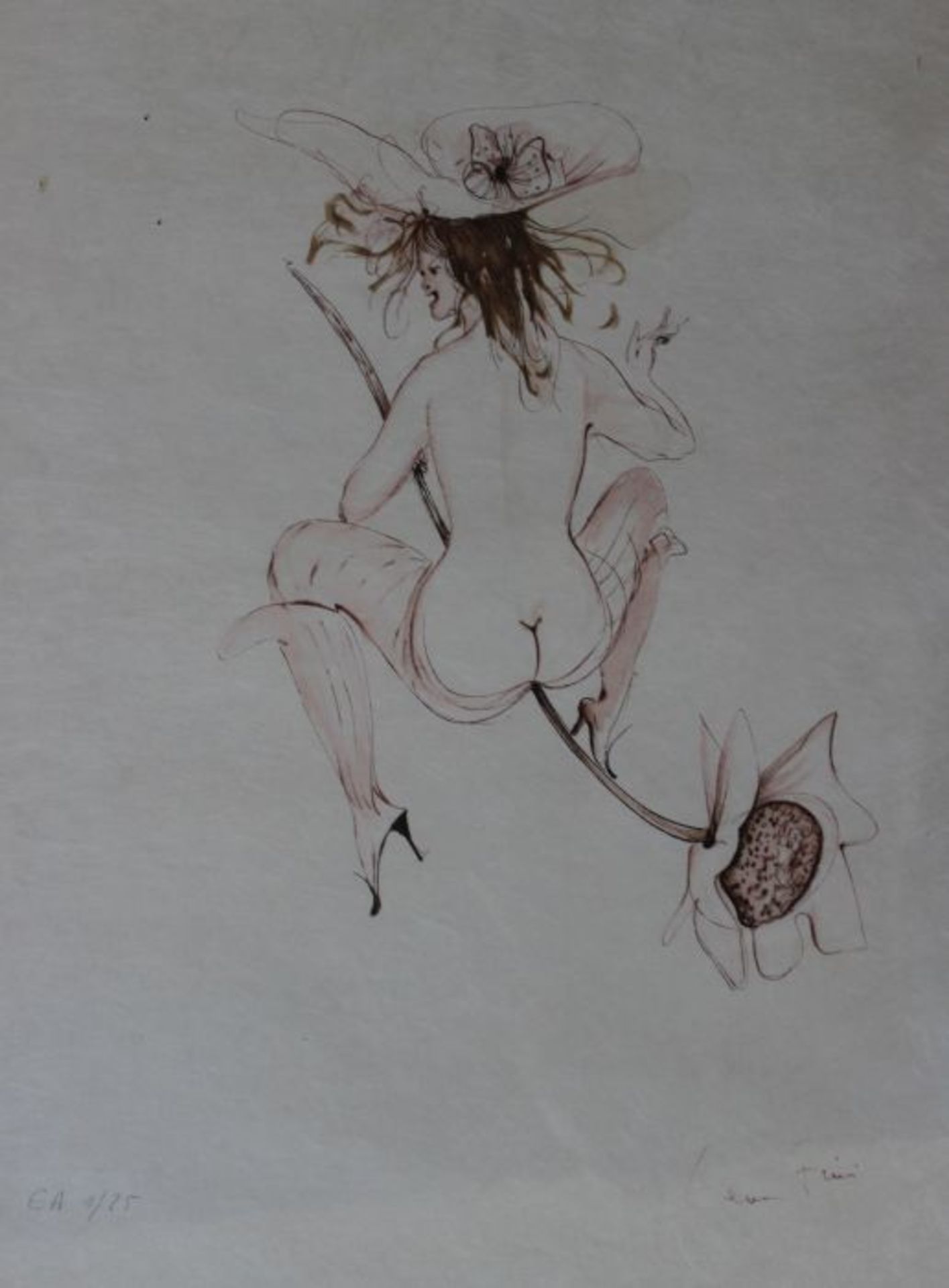 Lithographie - Leonor Fini (1908 Buenos Aires - 1996 Paris) "Drosera Maculata", Nr. EA 1/25,