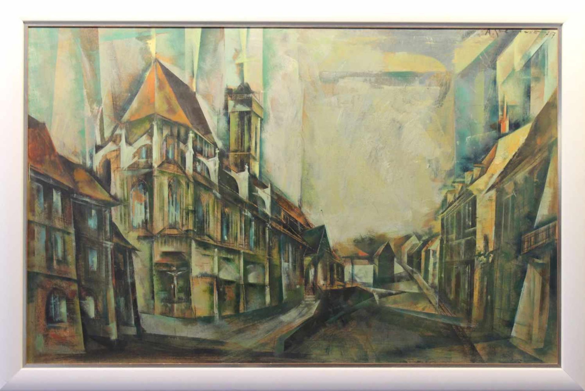 Gemälde - Anton Greiner (1914 Bamberg - 2007) "Bamberg", r.o. signiert und datiert 77, Öl auf