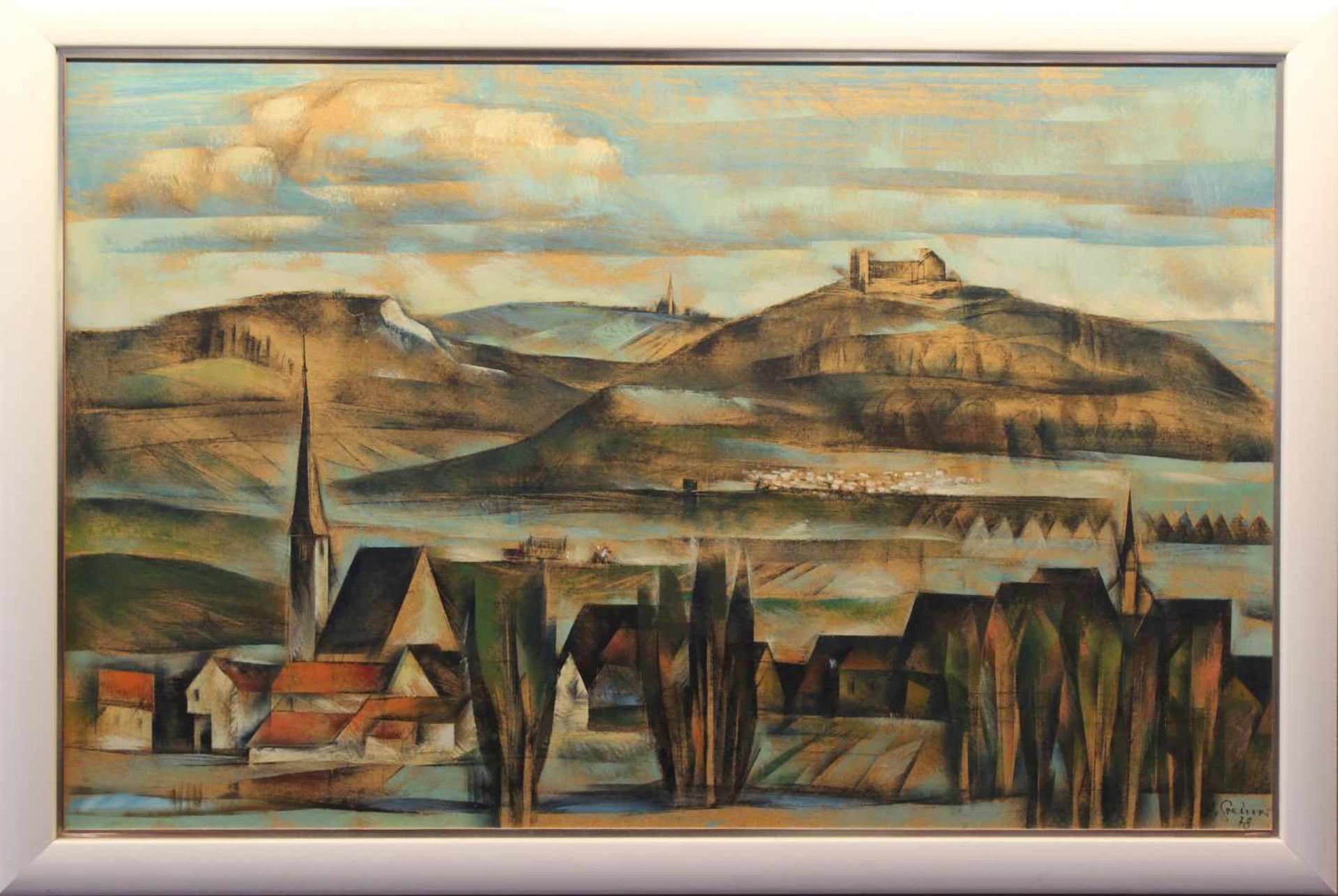 Gemälde - Anton Greiner (1914 Bamberg - 2007) "Giechburg bei Bamberg", r.o. signiert und datiert 78,