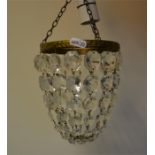 Glass light fitting,