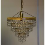 Glass light fitting,