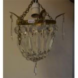 Glass light fitting,