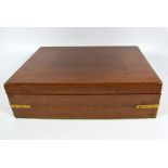 Victorian mahogany 'Materia Medica' fitted box, by Evans, Lecher & Evans of London. Height 11cm.