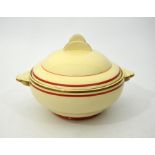 A Clarice Cliff Art Deco vegetable tureen