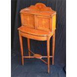 An Edwardian mahogany secrétaire