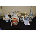 Mixed tray lot of pottery Tea pots