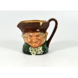 Royal Doulton small character jug Old Charley with back stamp ''Souvenir from Bentalls''