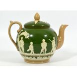 A Fine Copeland Spode golfing tea pot circa 1910