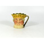 A Royal Doulton small size character Jug Old King Cole with Yellow Crown