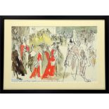 After Feliks Topolski RA (Polish, 1907-1989), four colour prints