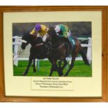 A signed photograph of the racehorse 'Mountain Tunes', AP McCoy's 4000th National Hunt winner