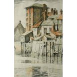 Leslie Moffat Ward RE SGA (British, 1888-1978), 'Boston Backs', colour lithograph