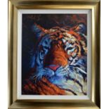 Rolf Harris (Australian, b.1930), 'Tiger Soaks Up The Last Of The Sun', limited edition print on can