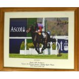 A signed photograph of the racehorse 'Estimate'